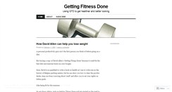 Desktop Screenshot of gettingfitnessdone.wordpress.com