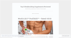 Desktop Screenshot of bodybuildingsupplementreview.wordpress.com