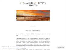 Tablet Screenshot of insearchoflivingstones.wordpress.com