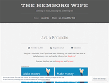 Tablet Screenshot of hemborgwife.wordpress.com