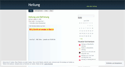 Desktop Screenshot of heilung.wordpress.com