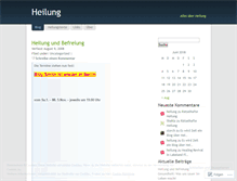 Tablet Screenshot of heilung.wordpress.com