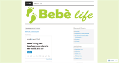 Desktop Screenshot of bebelife.wordpress.com