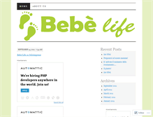 Tablet Screenshot of bebelife.wordpress.com