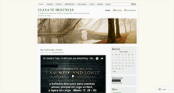 Desktop Screenshot of clavatudenuncia.wordpress.com