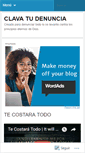 Mobile Screenshot of clavatudenuncia.wordpress.com