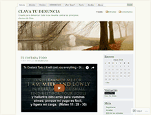 Tablet Screenshot of clavatudenuncia.wordpress.com