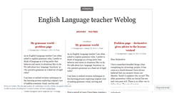 Desktop Screenshot of englangteacher.wordpress.com