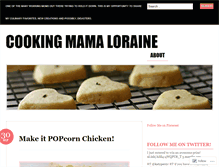 Tablet Screenshot of cookingmamaloraine.wordpress.com