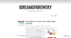 Desktop Screenshot of idreamofbrewery.wordpress.com