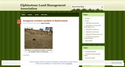 Desktop Screenshot of elphinstonelandmanagementassociation.wordpress.com