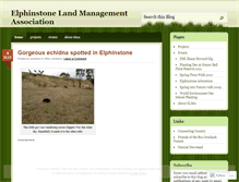 Tablet Screenshot of elphinstonelandmanagementassociation.wordpress.com