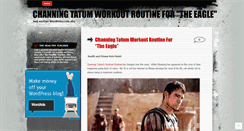 Desktop Screenshot of channingtatumworkoutroutine.wordpress.com
