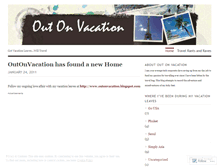 Tablet Screenshot of outonvacation.wordpress.com