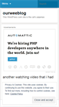 Mobile Screenshot of ourweeblog.wordpress.com