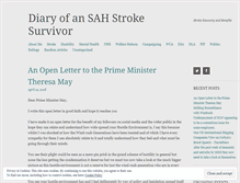 Tablet Screenshot of diaryofansahstrokesurvivor.wordpress.com