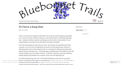 Desktop Screenshot of bluebonnettrails.wordpress.com