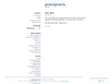Tablet Screenshot of precisprecis.wordpress.com