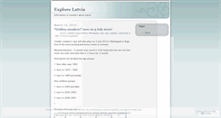 Desktop Screenshot of explorelatvia.wordpress.com