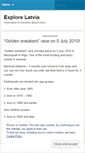 Mobile Screenshot of explorelatvia.wordpress.com