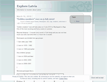 Tablet Screenshot of explorelatvia.wordpress.com