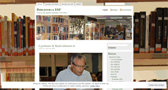 Desktop Screenshot of bibliotecaesf.wordpress.com