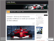 Tablet Screenshot of luckyseven7.wordpress.com