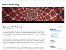 Tablet Screenshot of joansworld.wordpress.com