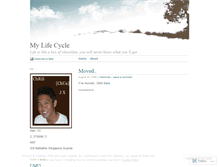 Tablet Screenshot of mylifecycle.wordpress.com
