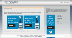 Desktop Screenshot of lotery.wordpress.com