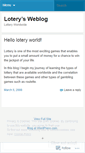 Mobile Screenshot of lotery.wordpress.com