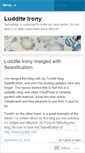 Mobile Screenshot of ludditeirony.wordpress.com