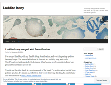 Tablet Screenshot of ludditeirony.wordpress.com