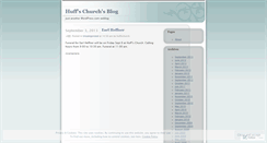 Desktop Screenshot of huffschurch.wordpress.com