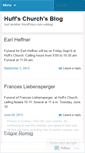 Mobile Screenshot of huffschurch.wordpress.com