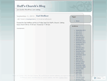 Tablet Screenshot of huffschurch.wordpress.com