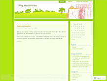 Tablet Screenshot of mosteirinho.wordpress.com