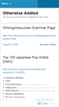 Mobile Screenshot of otherwiseaddled.wordpress.com