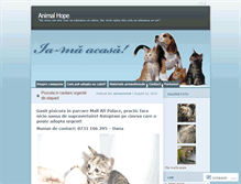 Tablet Screenshot of animalhope.wordpress.com