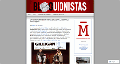 Desktop Screenshot of bloguionistas.wordpress.com