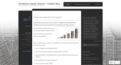 Desktop Screenshot of borderlinecapital.wordpress.com