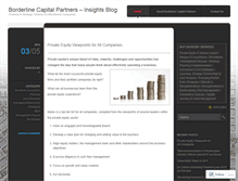 Tablet Screenshot of borderlinecapital.wordpress.com