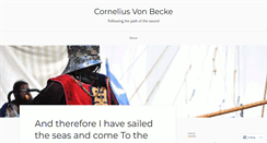 Desktop Screenshot of corneliusvonbecke.wordpress.com