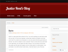 Tablet Screenshot of justicereed.wordpress.com