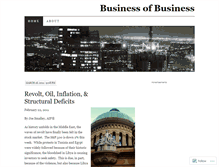 Tablet Screenshot of businessofbusiness.wordpress.com