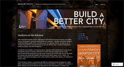 Desktop Screenshot of buildabettercity.wordpress.com