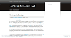 Desktop Screenshot of makingcollegepay.wordpress.com