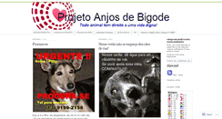 Desktop Screenshot of anjosdebigode.wordpress.com