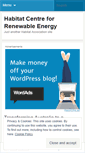 Mobile Screenshot of habitatcenterforrenewableenergy.wordpress.com