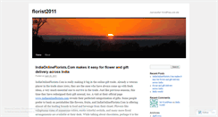 Desktop Screenshot of florist2011.wordpress.com